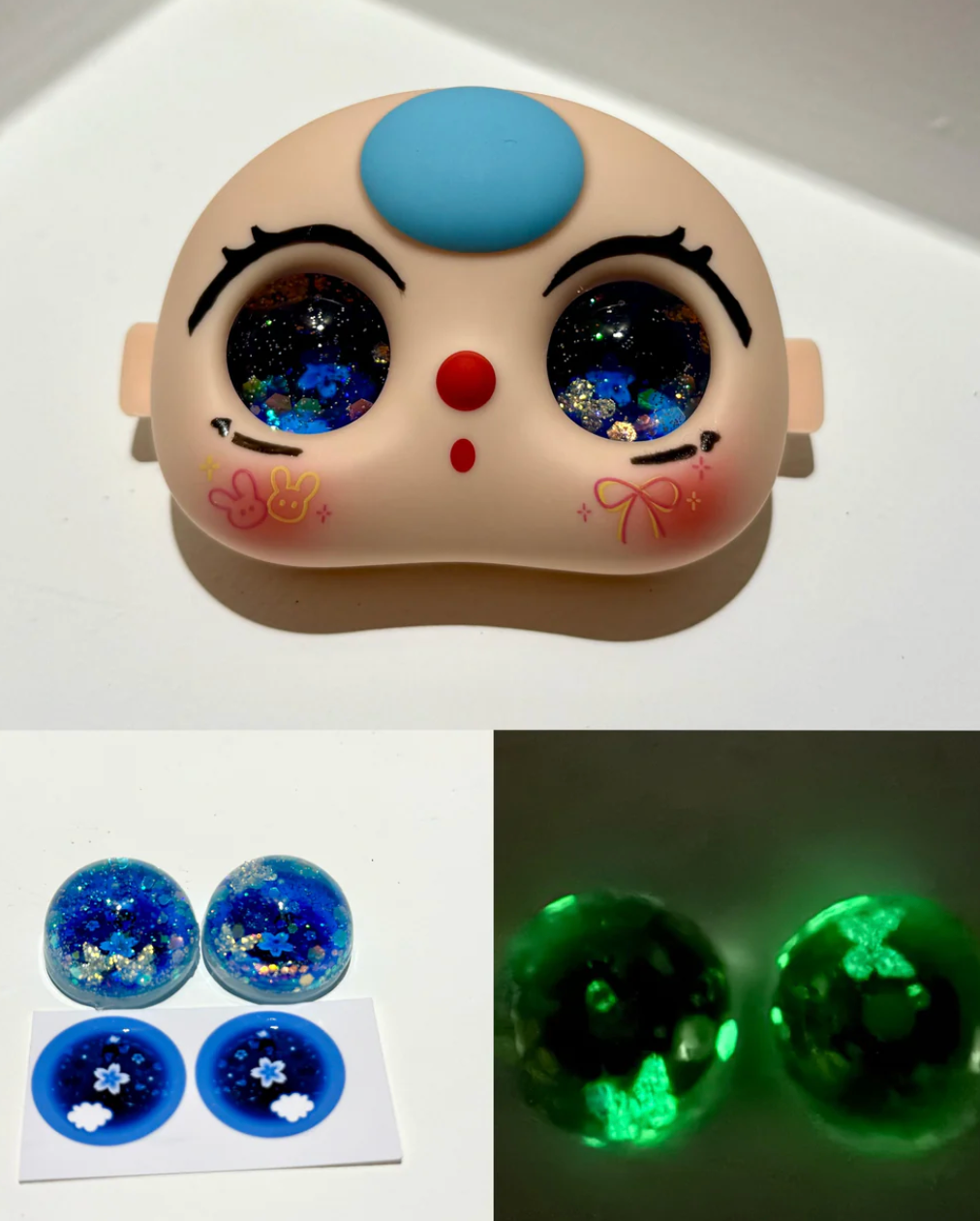 Custom Luminous Liquid Eyes for bb3 Baby Three